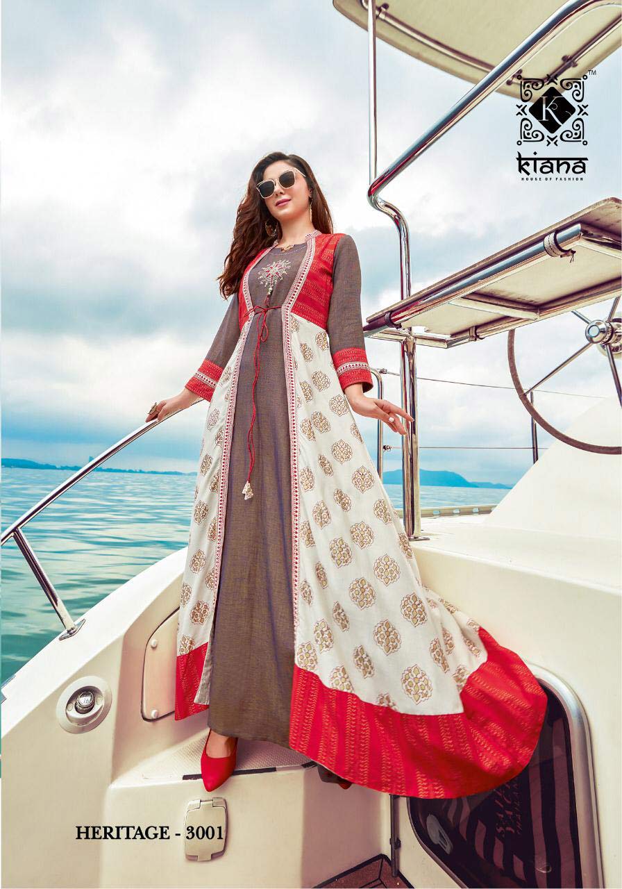 Heritage Vol-3 Kiana Rayon Two Tone Kurti Manufacturer Heritage Vol-3 Kiana Rayon Two Tone Kurti Manufacturer